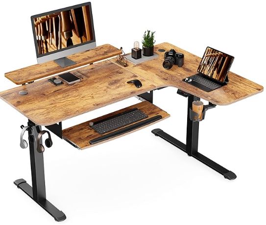 eureka ergonomic computer desk with keyboard tray