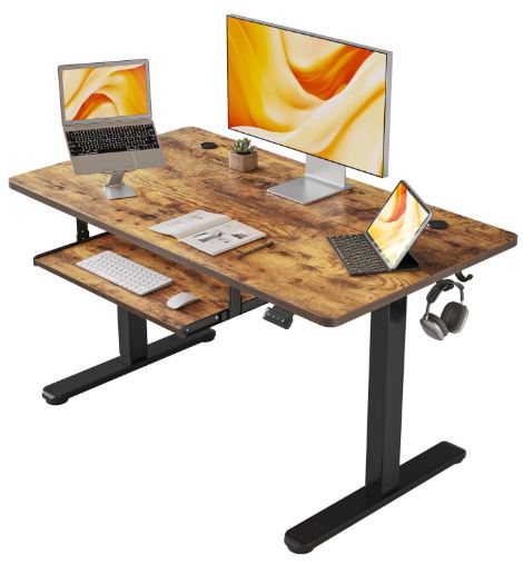 fezi slim desk with keyboard tray