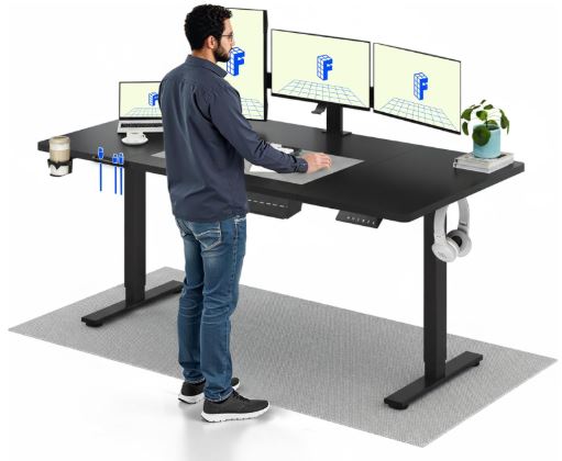 flexispot computer desk for 3 monitors