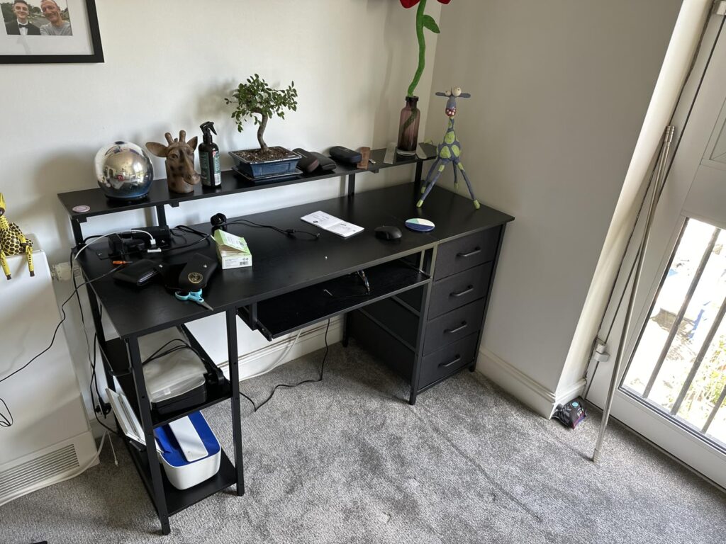 our own purchase testing view of dk best computer desk for home office our unboxing package arrival home office for several weeks to months
