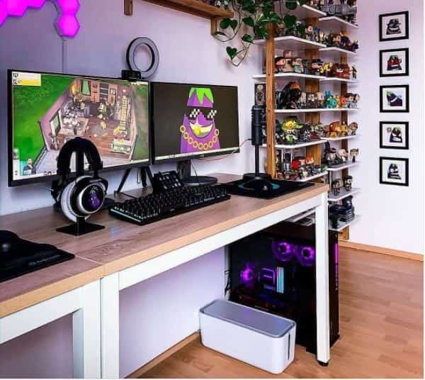 funko pop inspired gaming setup