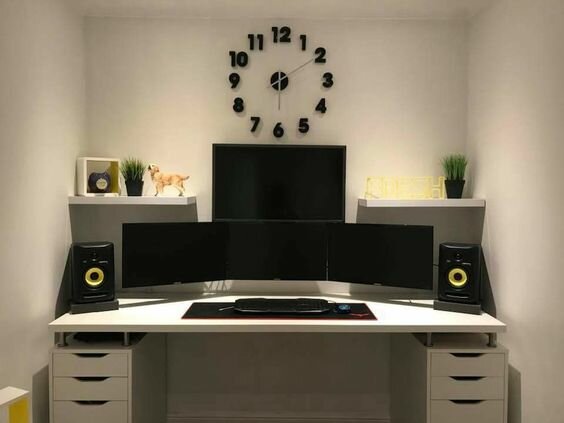 gaming setup with a good sound system