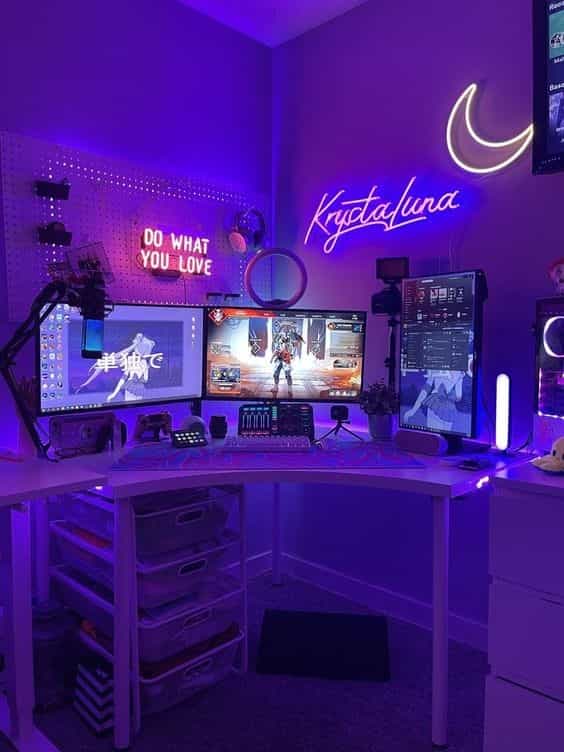 night mode battlestation setup